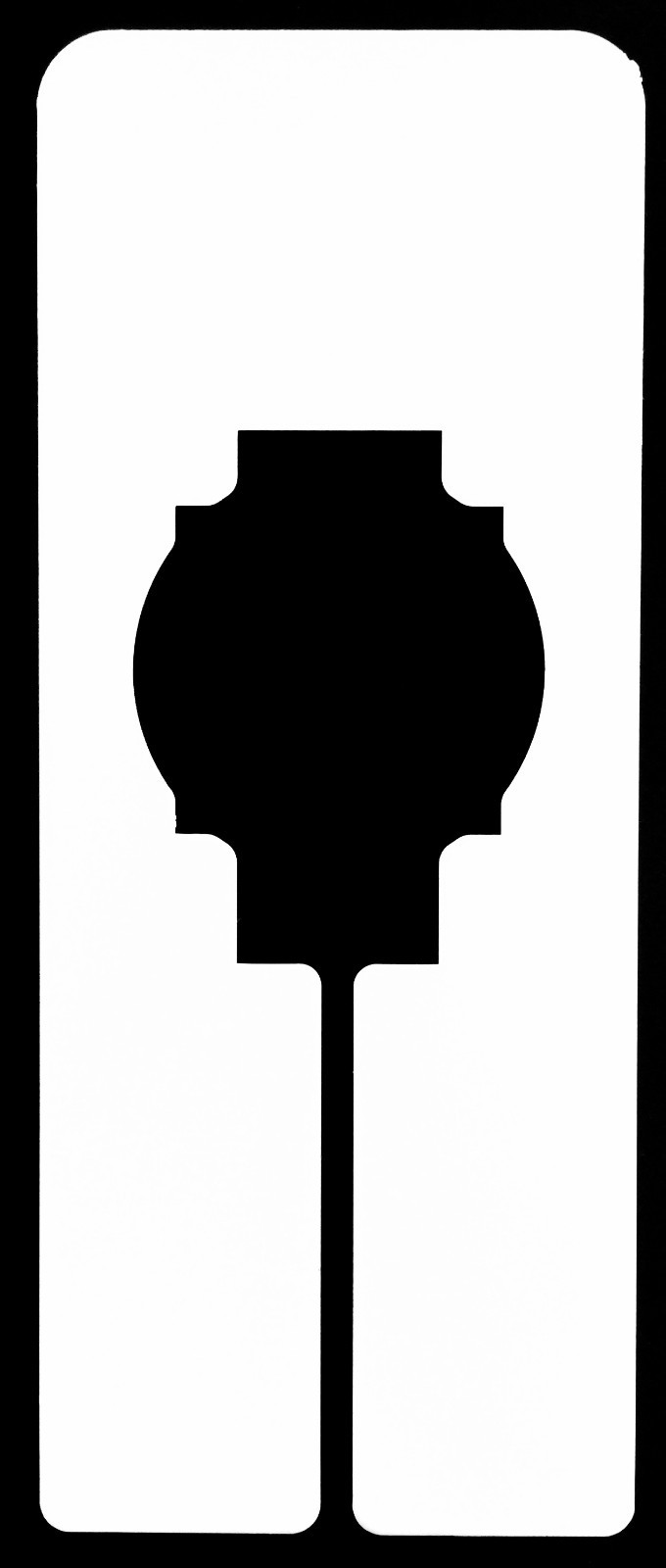 100 PLASTIC BLANK RECTANGLE RACK SIZE DIVIDERS RETAIL CLOTHING RACKS RECTANGULAR