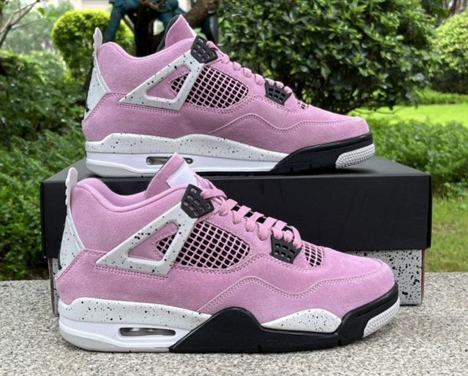 US Size 7-12 Jordan 4 Retro "Orchid" Men/Women Mid Top Basketball Shoes