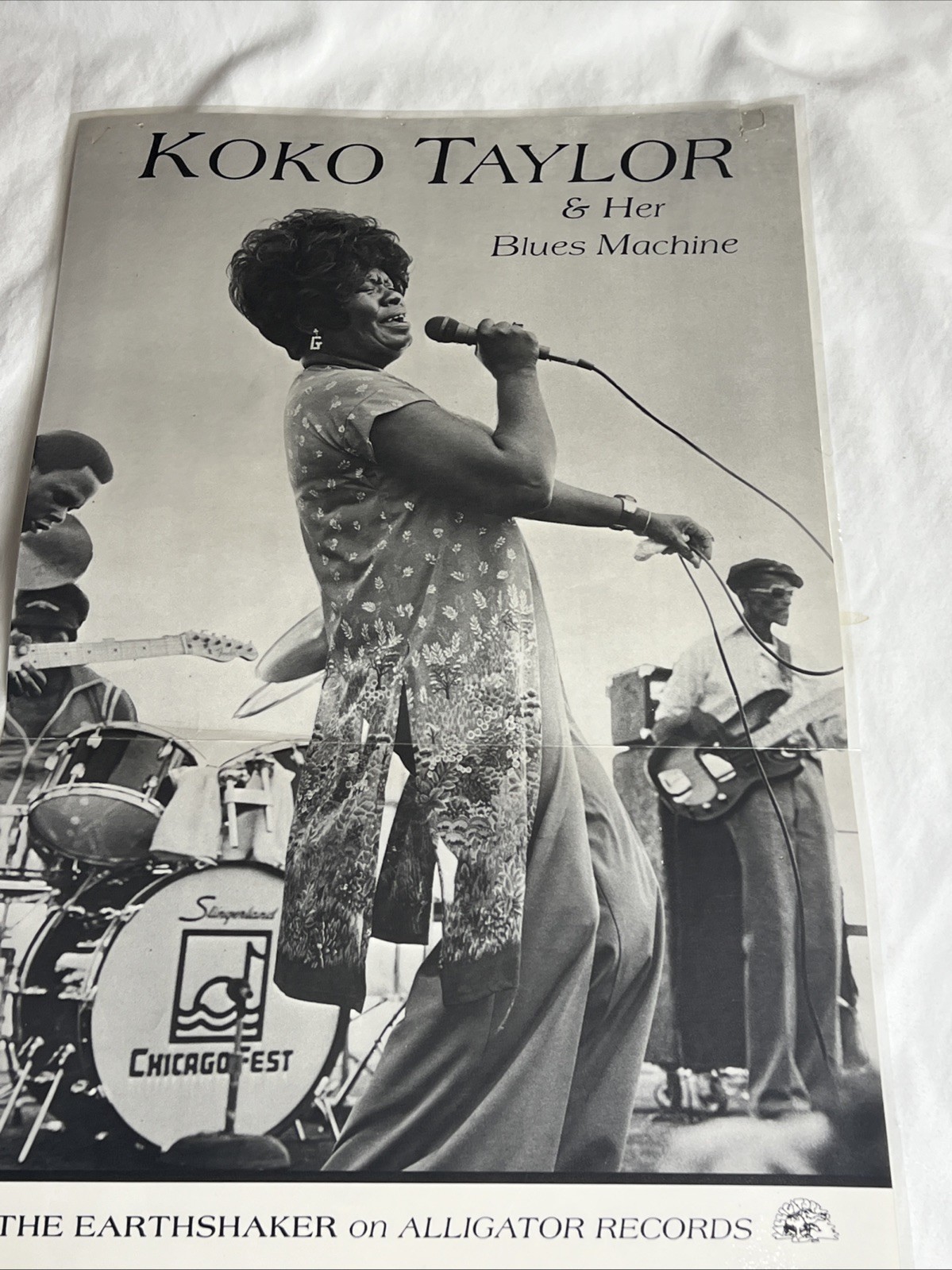 KOKO TAYLOR & Blues Machine, The Earthshaker Alligator Records Promo Poster 1978