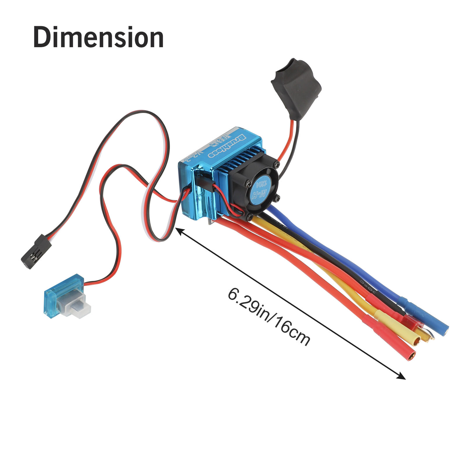 120A Brushless ESC Electric Accessories For 1/10 1/8 RC Car Speed Crawler Motor