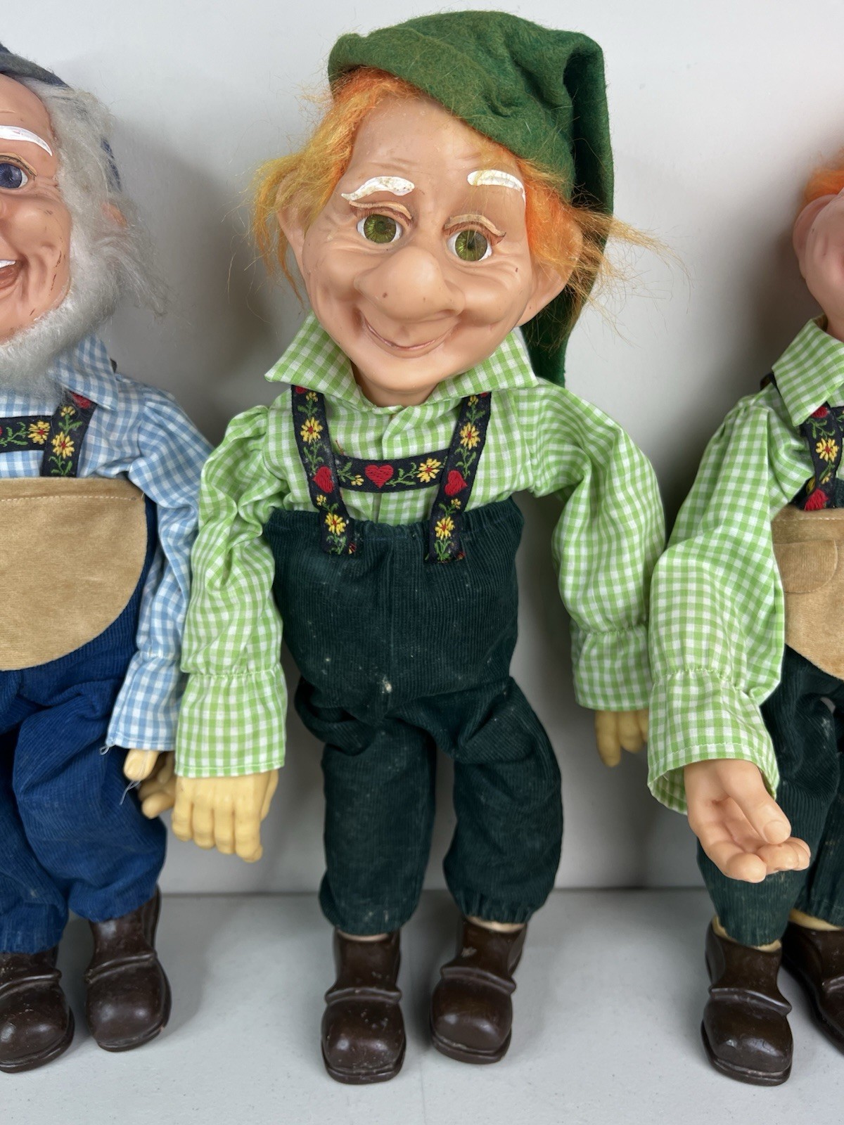 LOT OF 5 Vintage Dorf Dolls F. Katzenberger W. Frank Moveable Wire Handmade 16"