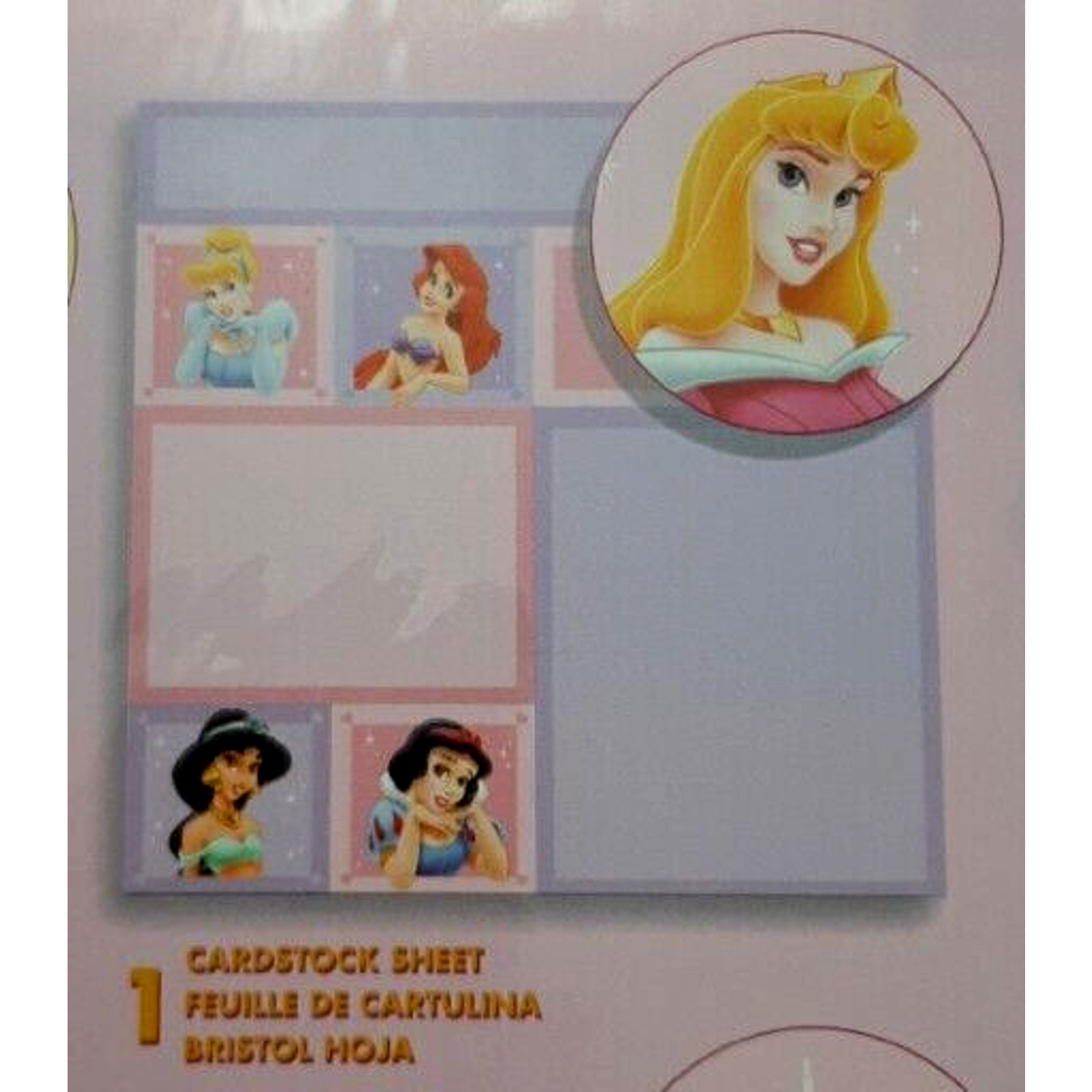 Disney Princess 12”x12” Paper Pack 6 sheets NEW Snow White Mermaid Cinderella