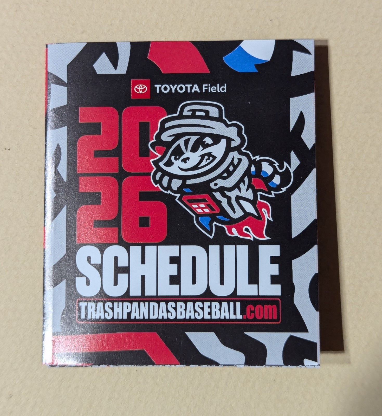 2026 Rocket City Trash Pandas Baseball Pocket Schedule Southern League ⚾️⚾️