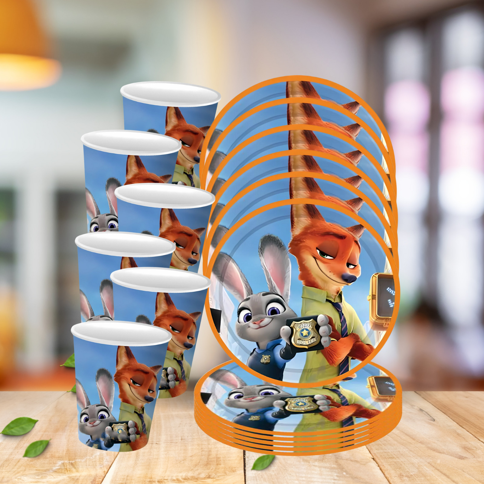 ZOOTOPIA tableware plate birthday party supplies favor centerpiece decoration