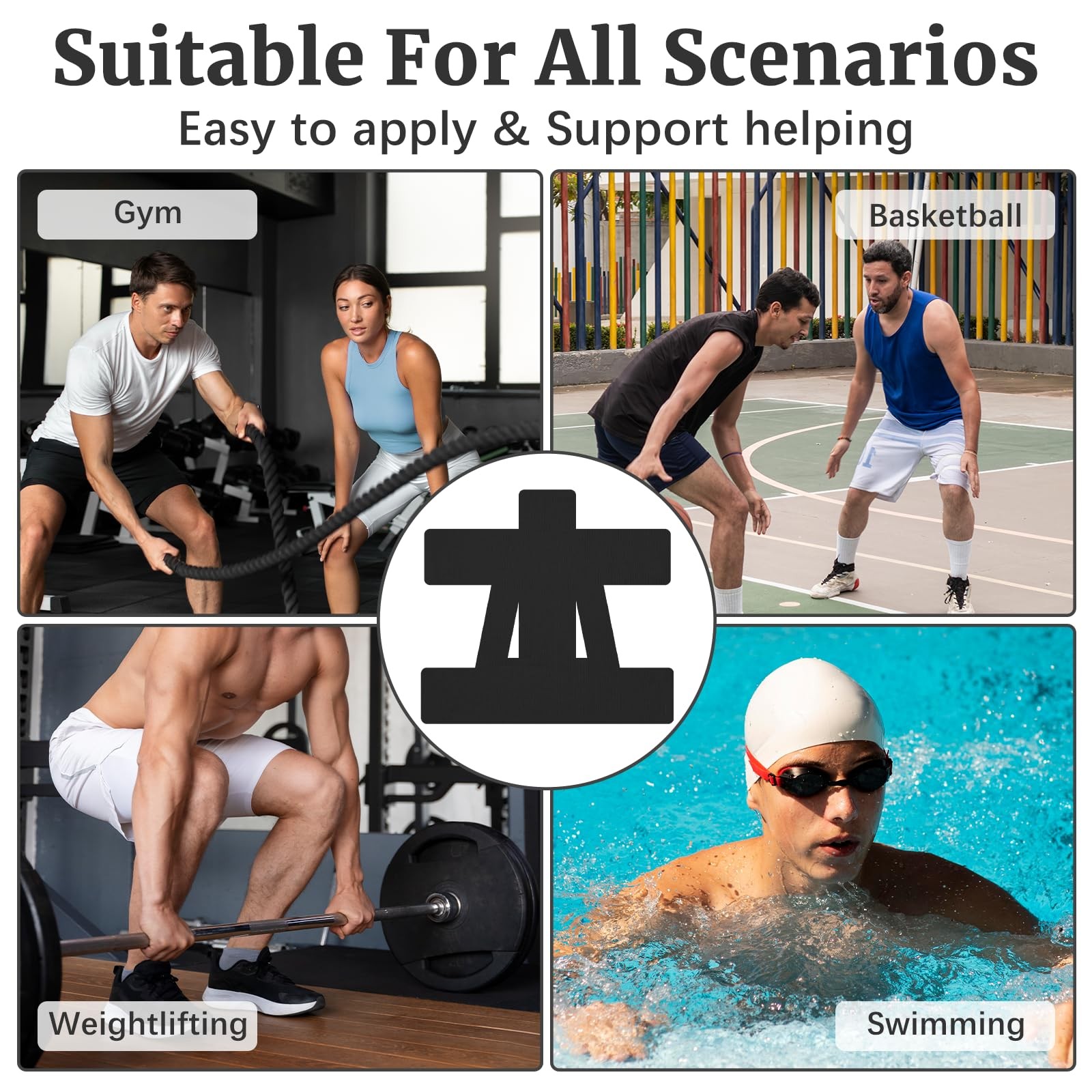 15Pcs Kinesiology Tape for Shoulder Precut,Shoulder Tape for Pain Relief,Orig...