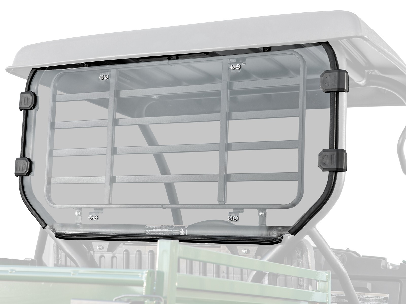 SuperATV Light Tint Rear Windshield for Kawasaki Mule SX (2017+)