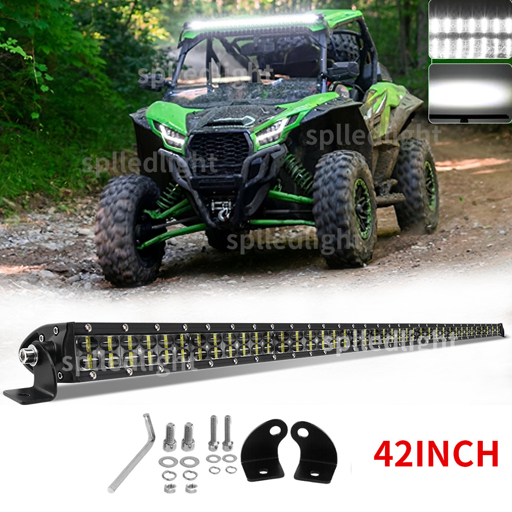Dual Row 42'' bright straight LED Light Bar Fit For Kawasaki Teryx KRX 1000
