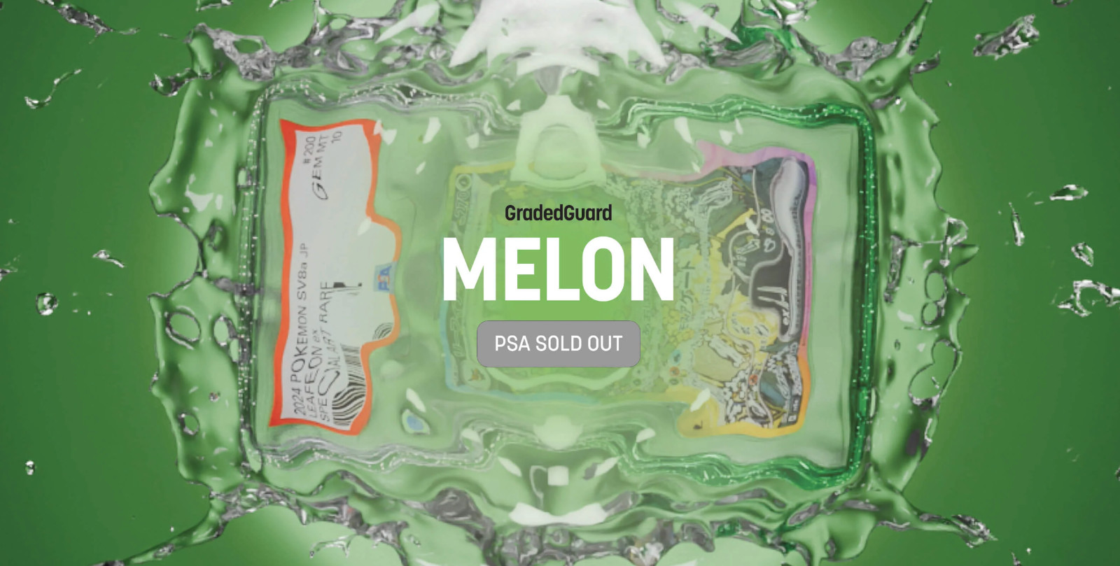 GradedGuard PSA Graded Card Case Guard Protector MELON Limited Edition