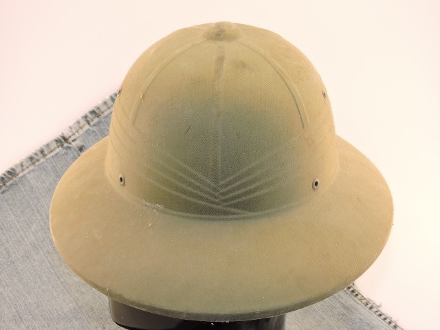Vintage 1942-45 WW2 USMC Tropical Sun Pith Safari Helmet