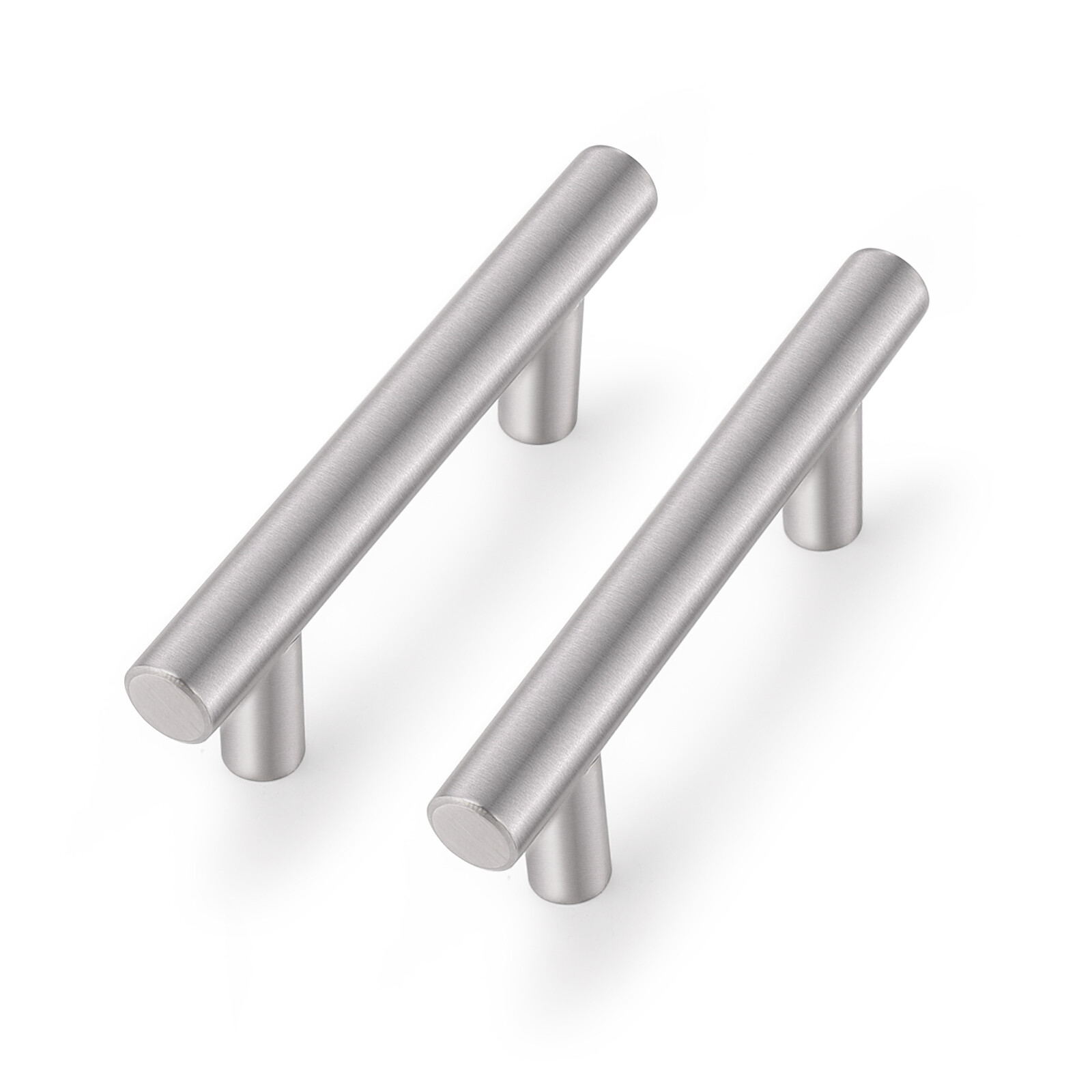 10Pack Brushed Nickel Cabinet Pulls Drawer T Bar Handles Stainless Steel