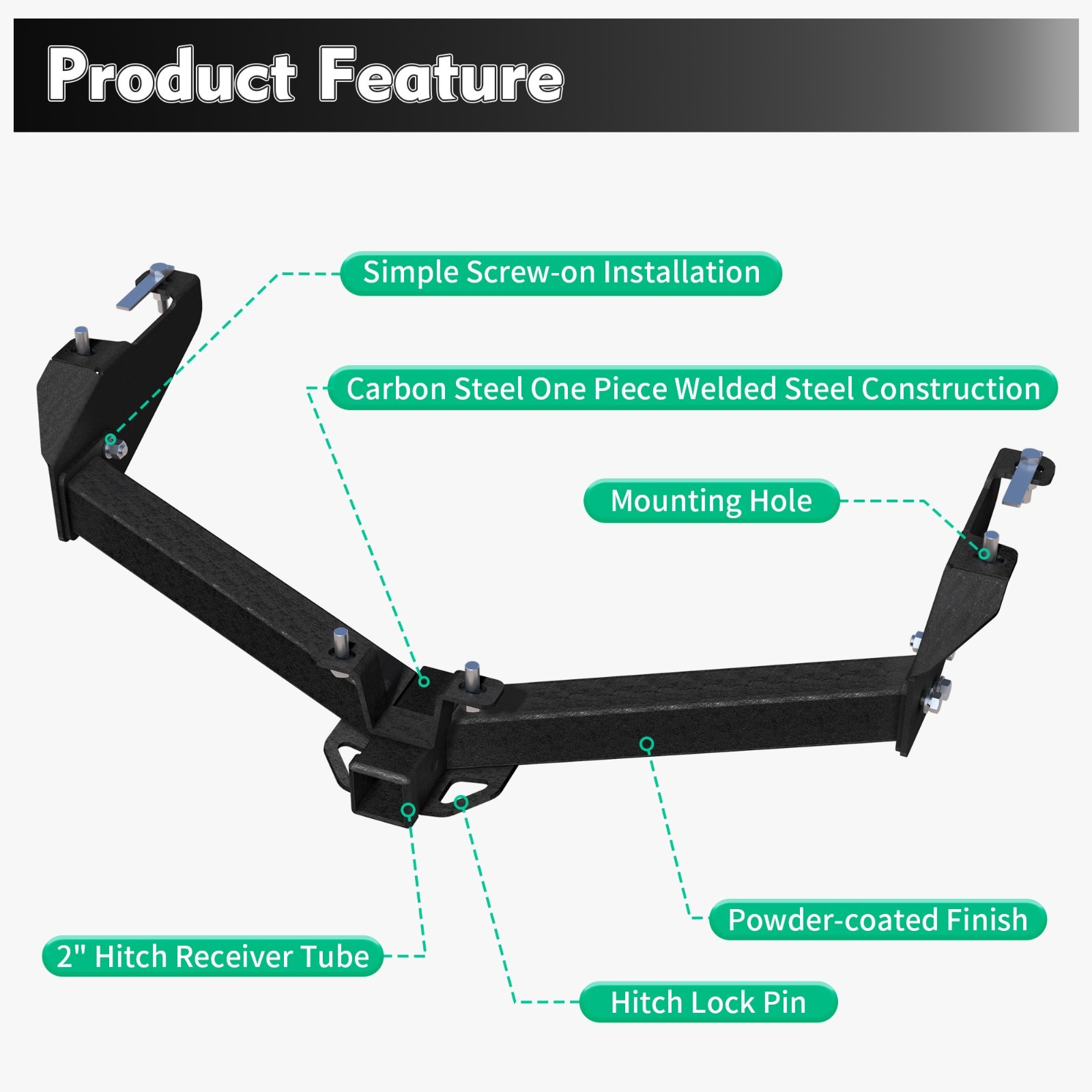 Class 3 Trailer Hitch 2" Fit 1999-13 Chevy Silverado/GMC Sierra Verify Fit.