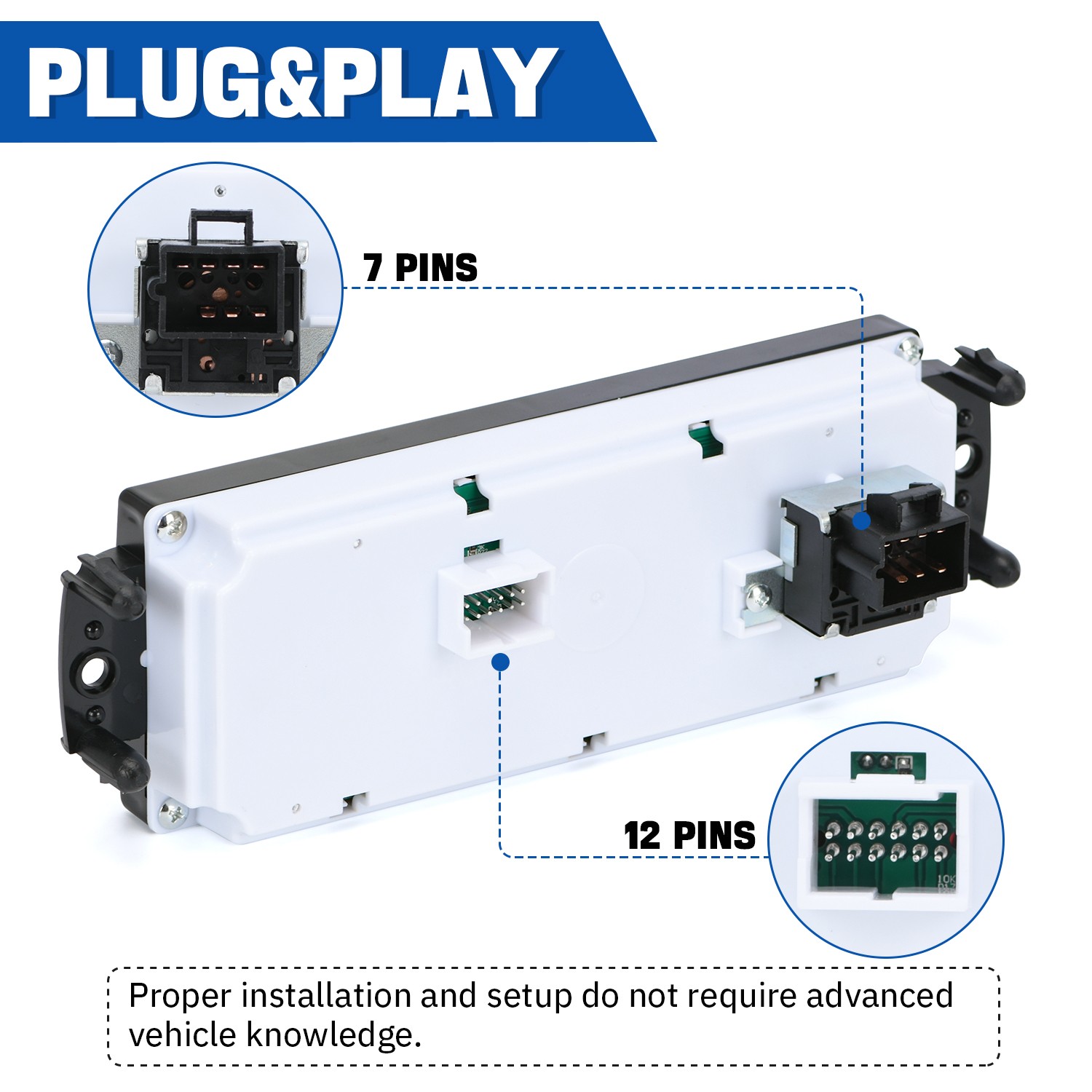 AC Climate Control Module For 1999-2002 Chevrolet Silverado GMC Sierra 599-266