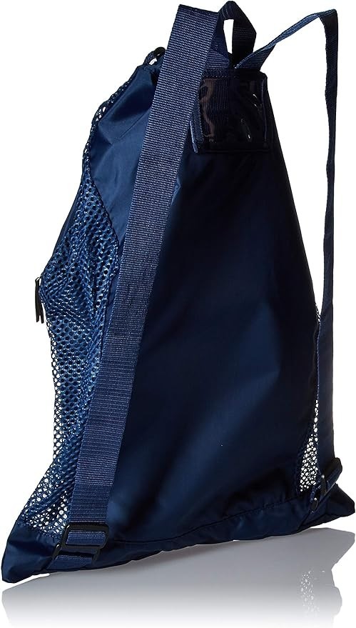 Speedo Deluxe Ventilator Mesh Equipment Bag Quick Drying Navy Backpack Strap