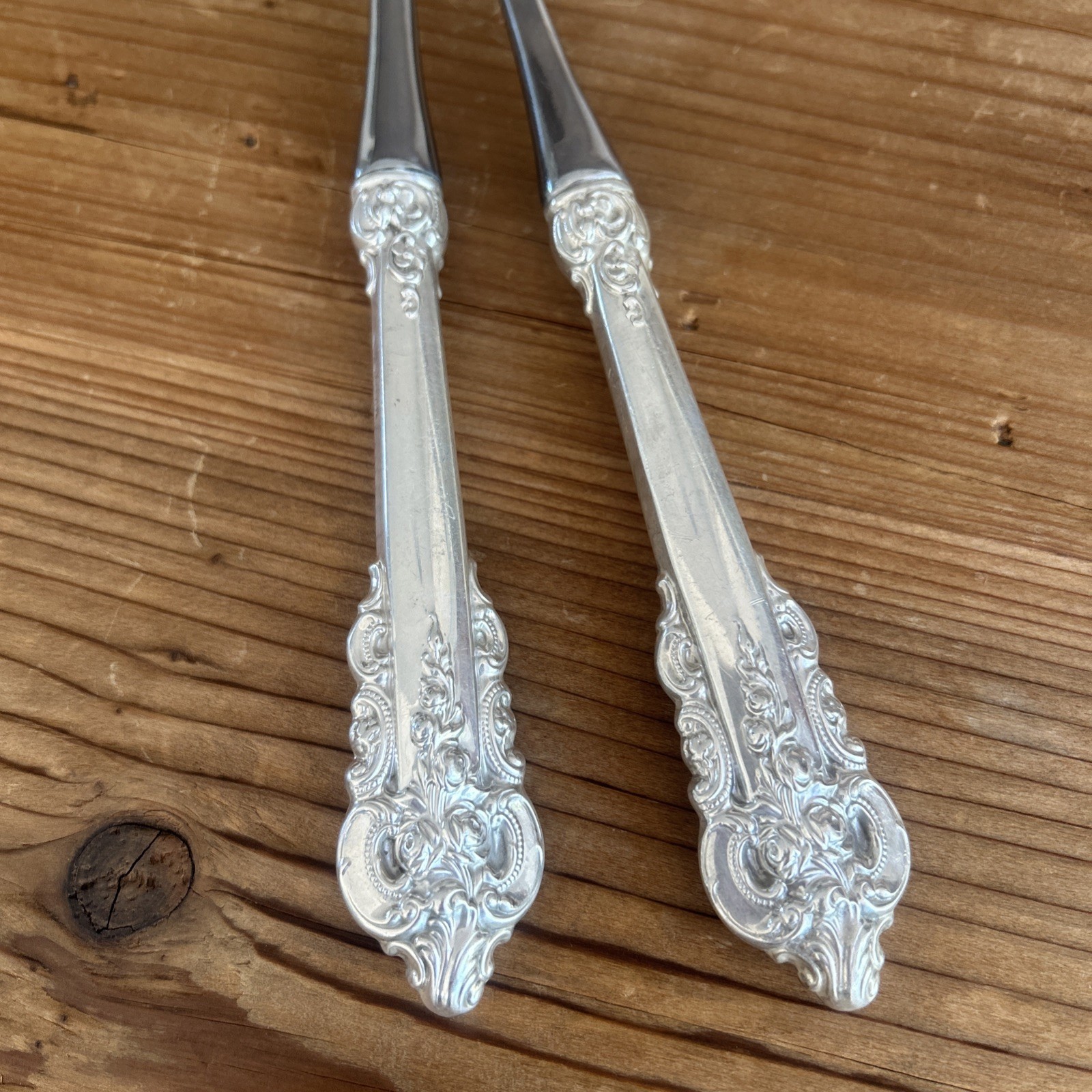 GRANDE BAROQUE Wallace Sterling Silver Casserole Serving Spoon