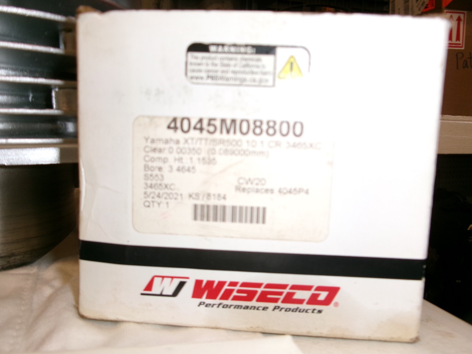 Yamaha xt500 tt500 sr500 Piston and Cylinder Bored & Honed Ready to Install +