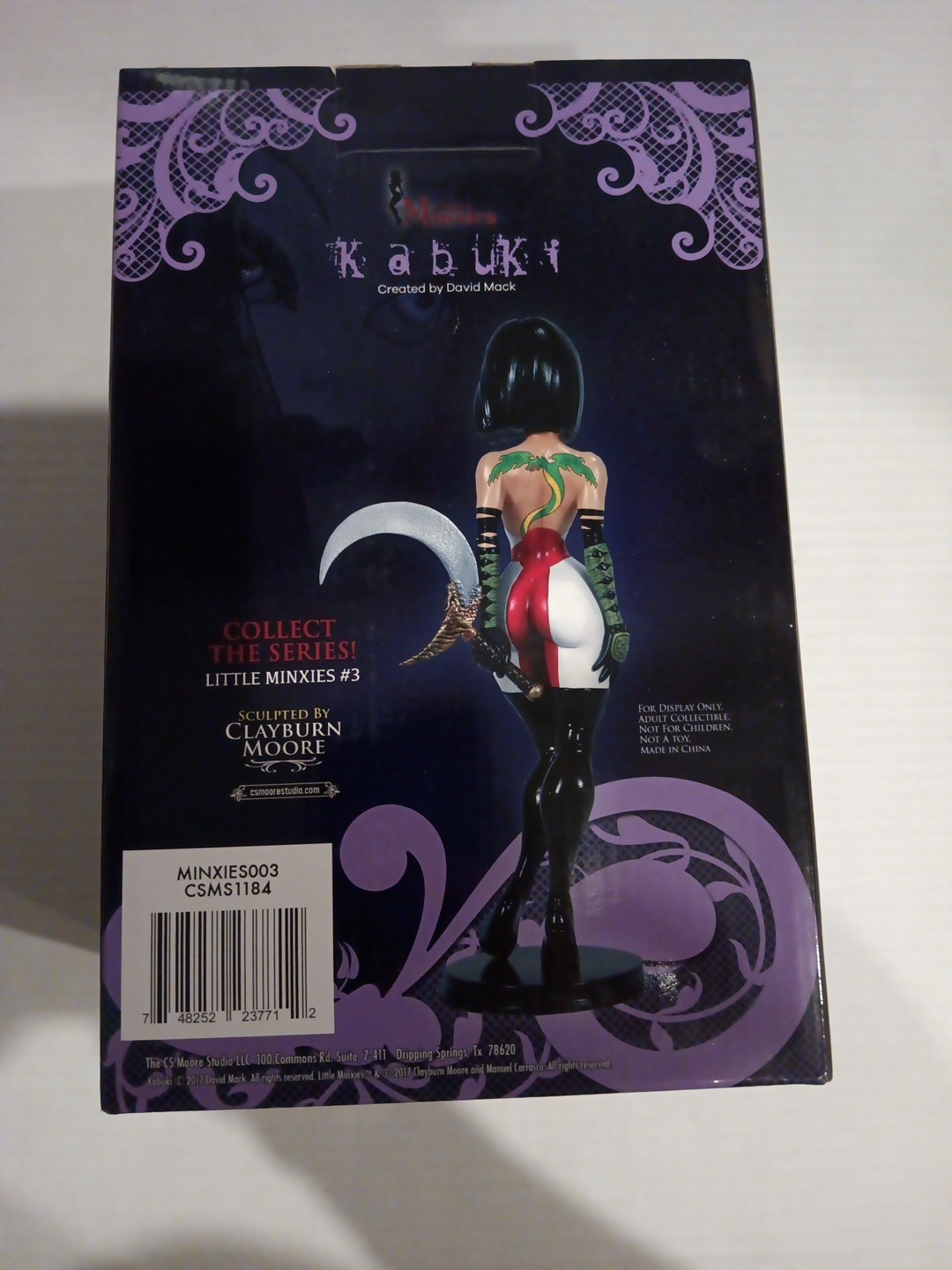 Kabuki Little Minxies Statue 438/500 David Mack Clayburn Moore NEW SEALED