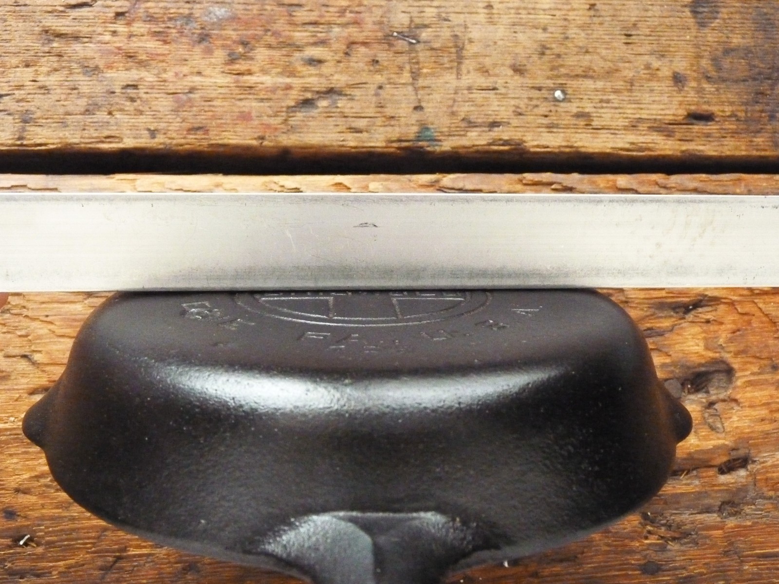 Vintage GRISWOLD Cast Iron SKILLET Frying Pan # 3 LARGE BLOCK LOGO - Ironspoon