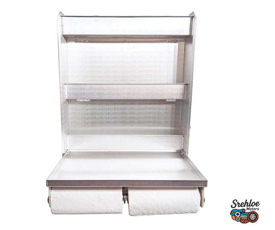 Aluminum Shelves Cabinet Garage Enclosed Trailer Storage Organizer Workstation