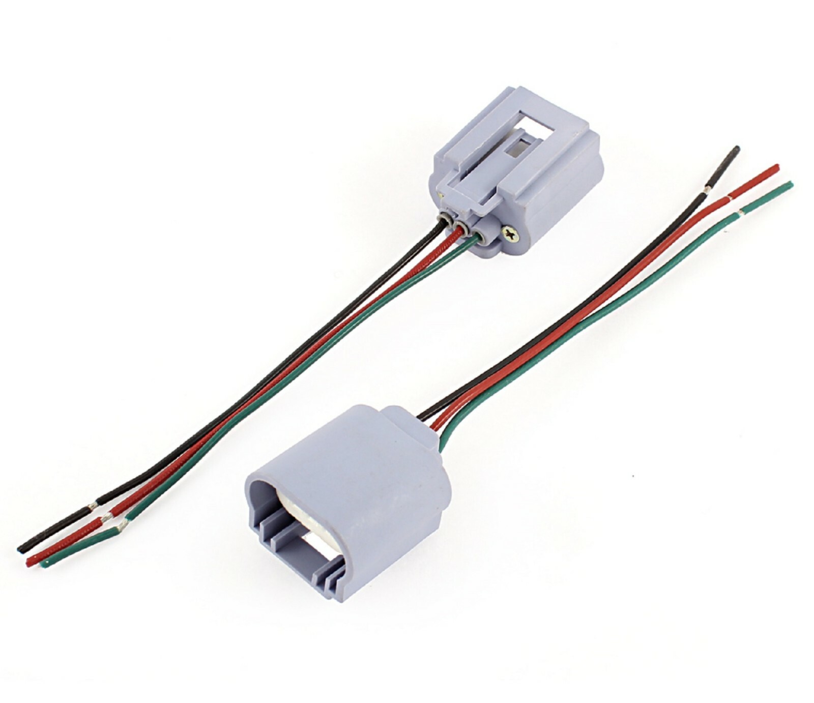 Wire Pigtail Female Ceramic 9008 H13 Two Harness Headlight Bulb Socket Connector