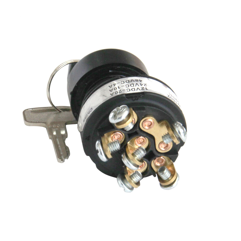 Ignition Switch 4360469 Compatible with JLG 12VDC-20A 24VDC-10A 48VDC-4A E201575