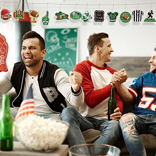 Pieces Football Wooden Hanging Ornaments Football Cutout Wood Ornament DIY 24