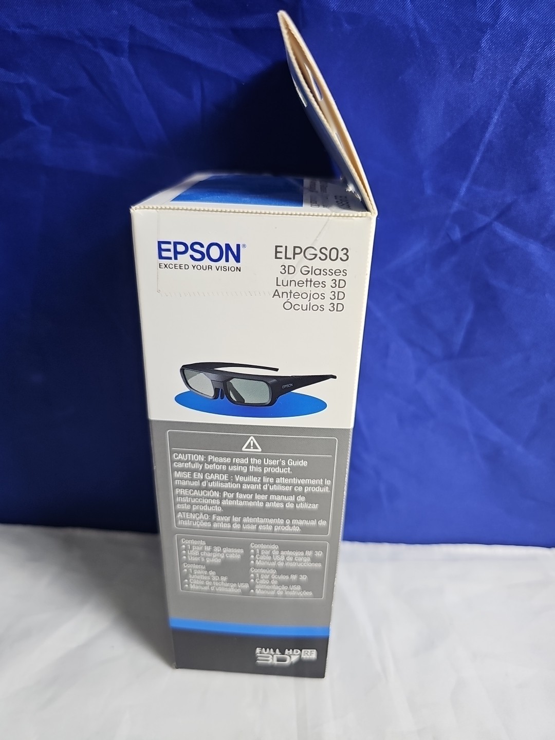 Epson ELPGS03 Active 3D Glasses In Box