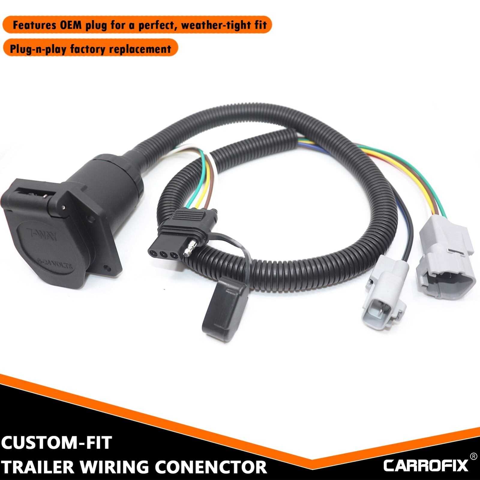 Multi-Tow 7 Blade and 4-Way Flat Trailer Connector for 2007-2013 Toyota Tundra