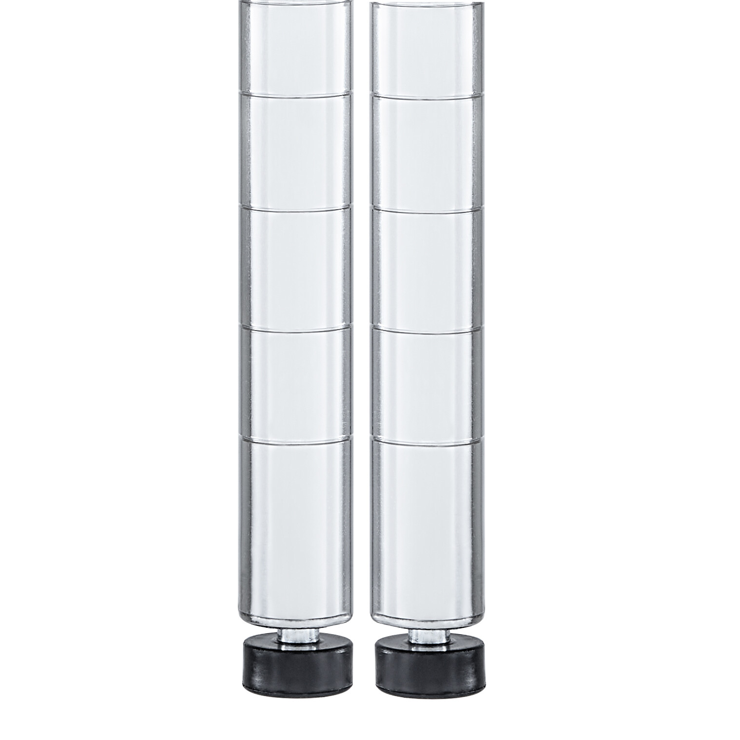 Seville Classics 72-Inch Chrome NSF Shelving Poles 2 Pack
