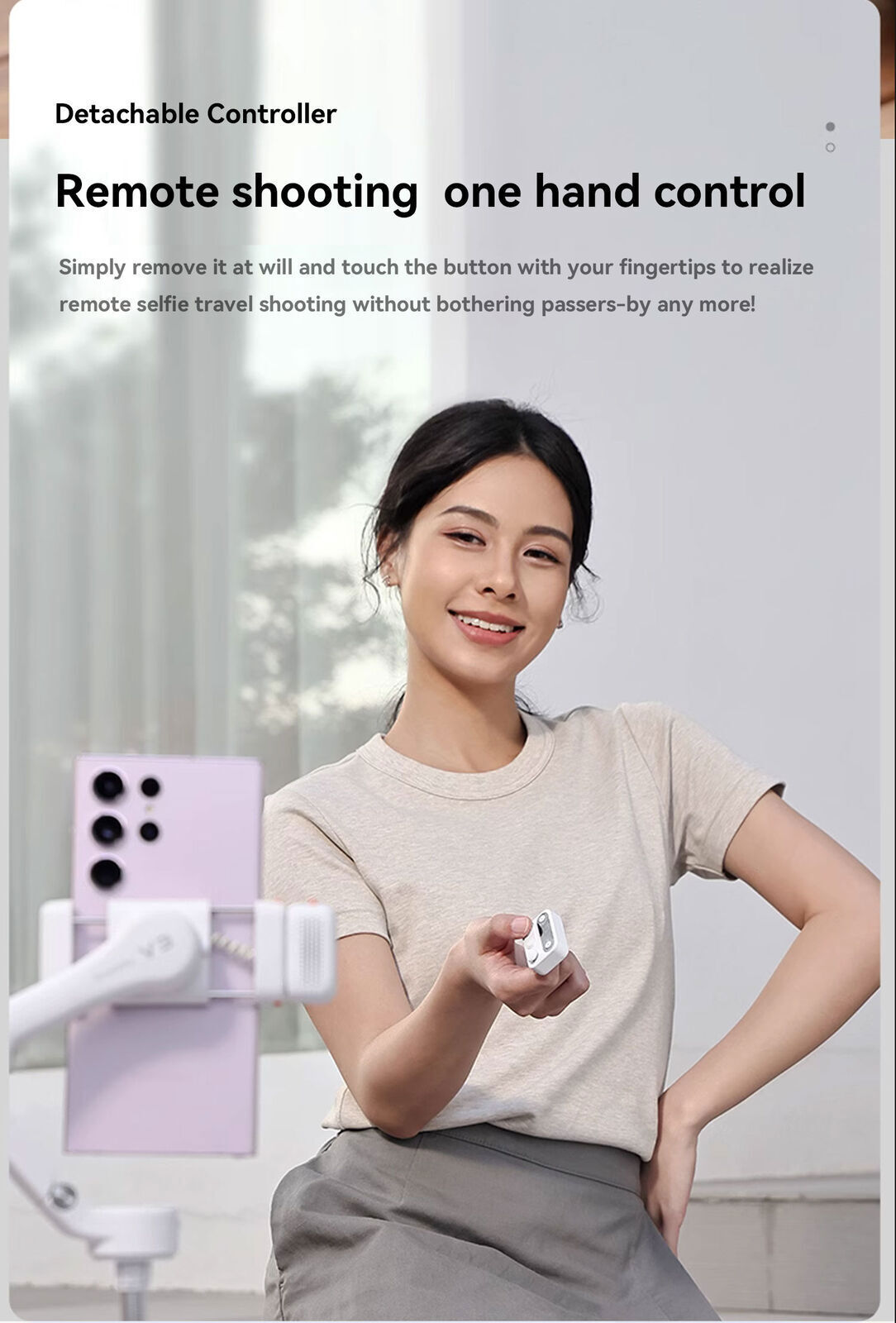 Hohem iSteady V3 3-Axis Gimbal Stabilizer AI-Face for iPhone 15 Samsung Huawei