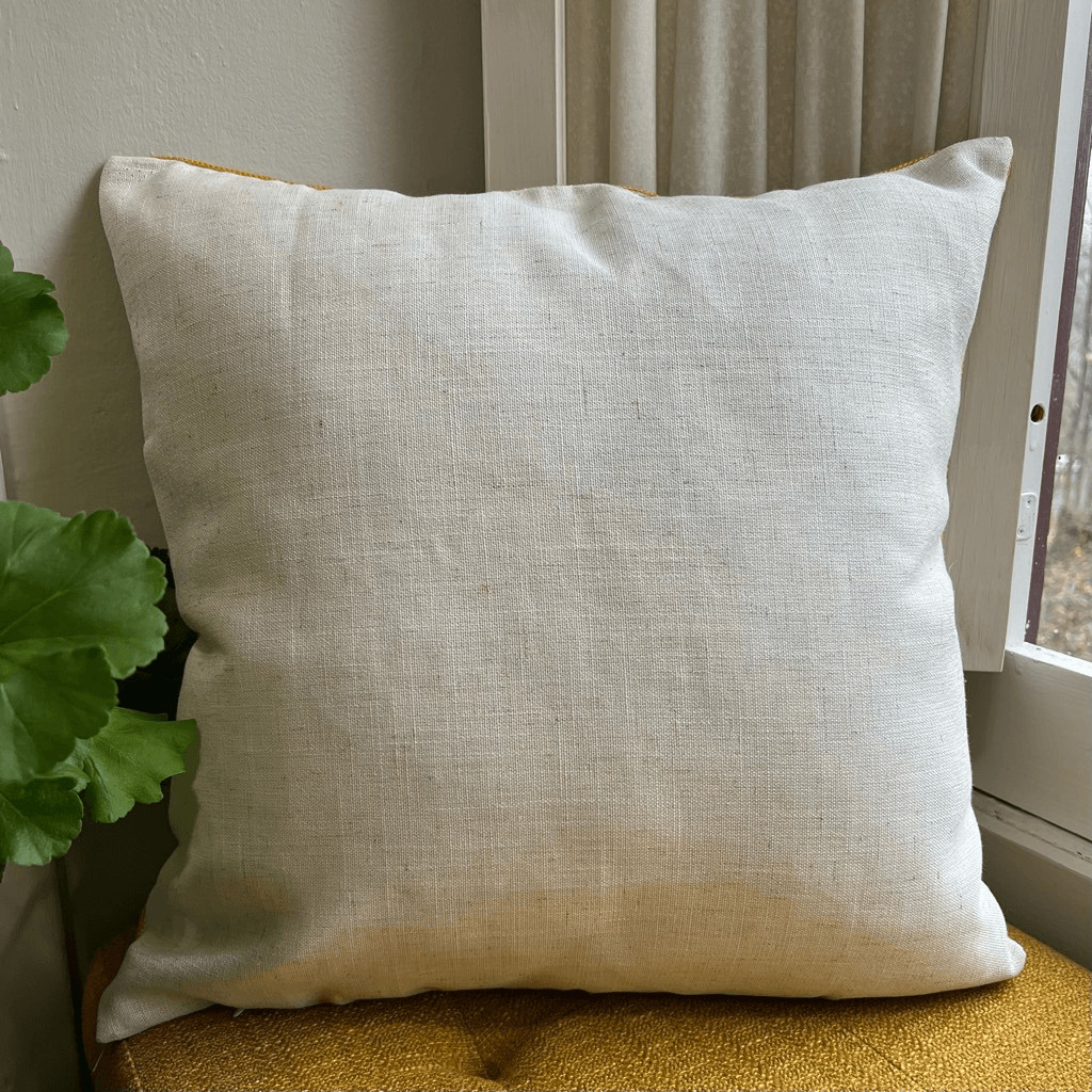 Embroidered Spring Wildflowers Throw Pillow Cover