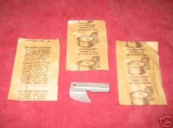 3 - UNISSUED  VIETNAM ERA P-38 CAN OPENERS  IN ORIG. PACKAGE
