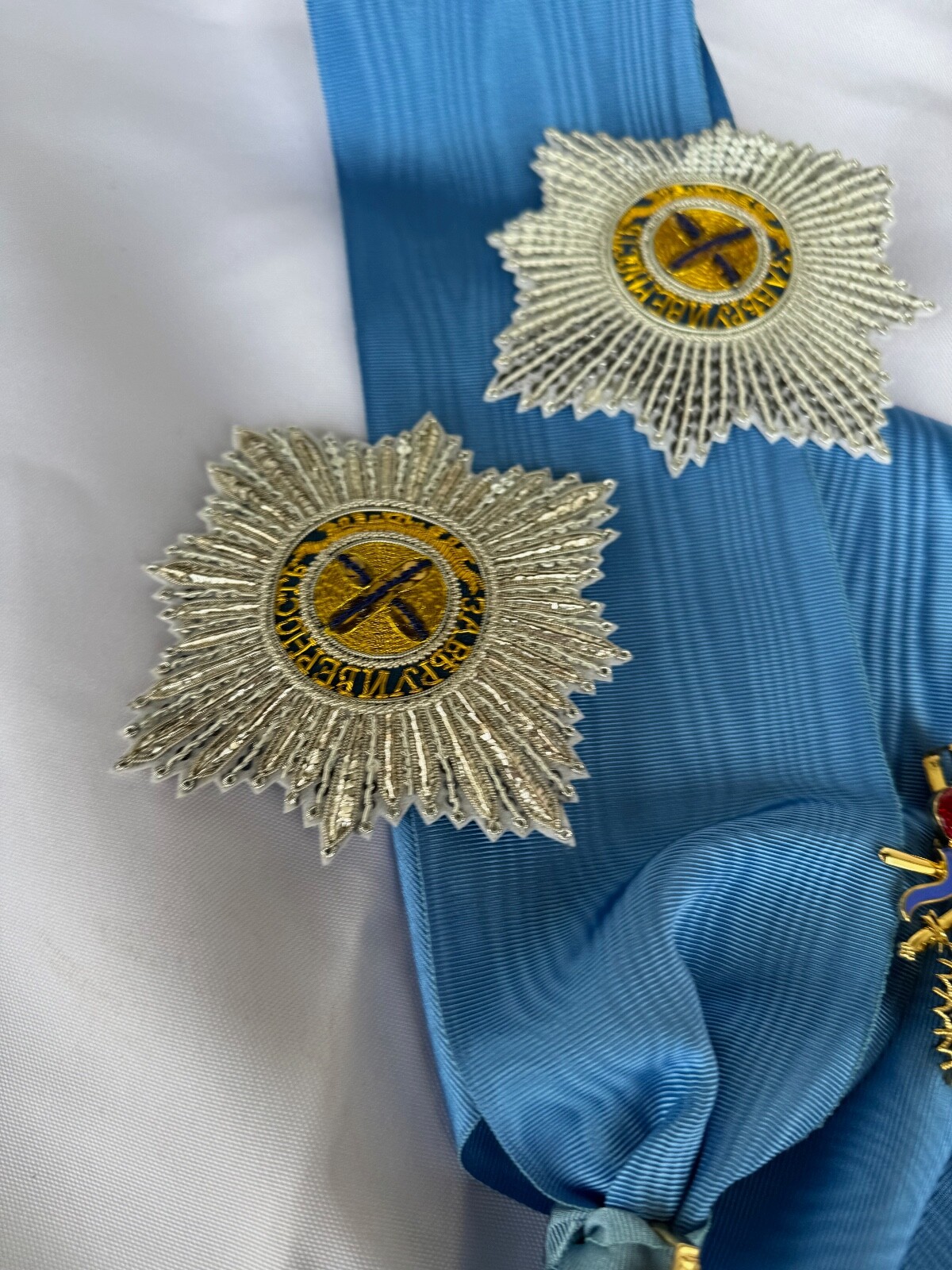 Russian Imperial High Order of St.Andrew Embroidered star, replica 1698-1820s