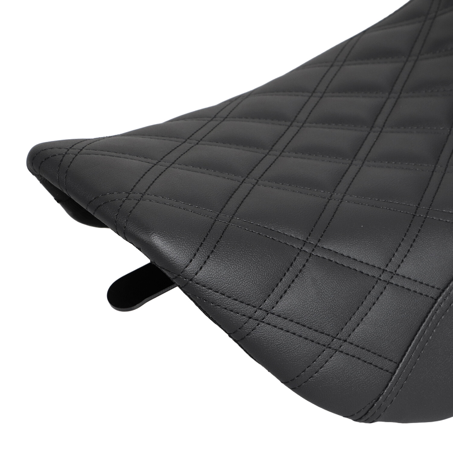 Black Driver Passenger Extended Two-Up Seat For Harley Road King FLHR 1997-2007