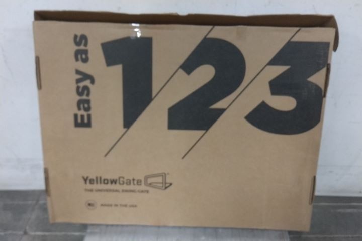 Erectastep 11792-R2 36 In Max Opening 22 In H Yellow Self Closing Safety Gate
