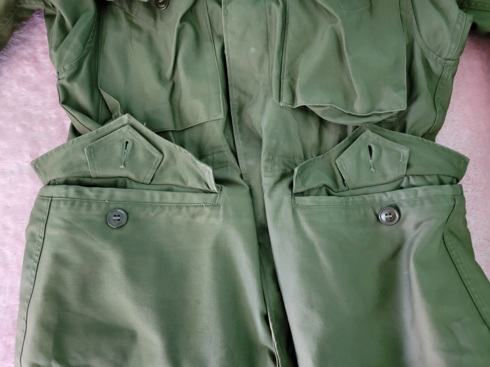 Vintage 1950s US Army Field Jacket Without Liner Size Regular Small