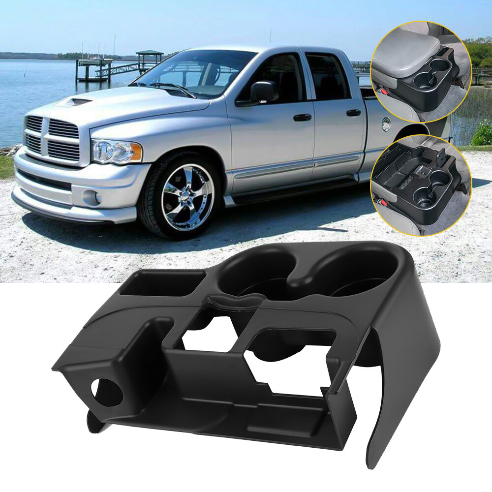 Fit For 2003-2012 Dodge Ram 1500 2500 3500 Center Console Cup Holder Matte Black
