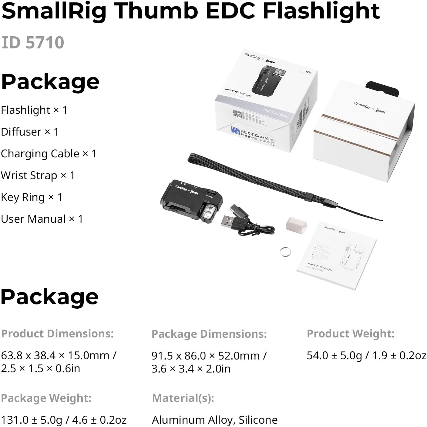 SmallRig Mini EDC Flashlight