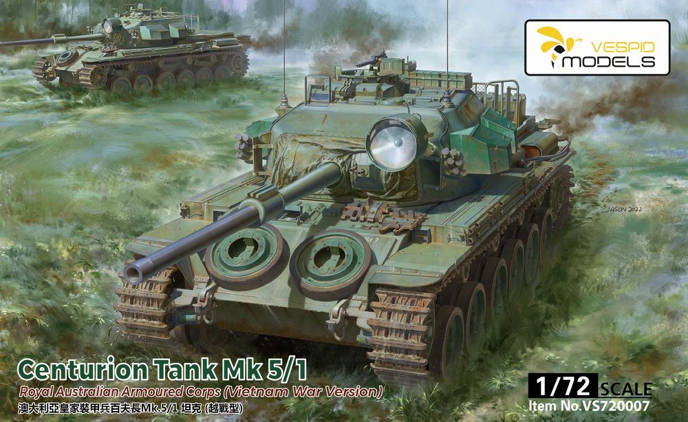 VESPID MODELS VS720007 1/72 Australian Centurion Tank Mk 5/1 (Vietnam War)
