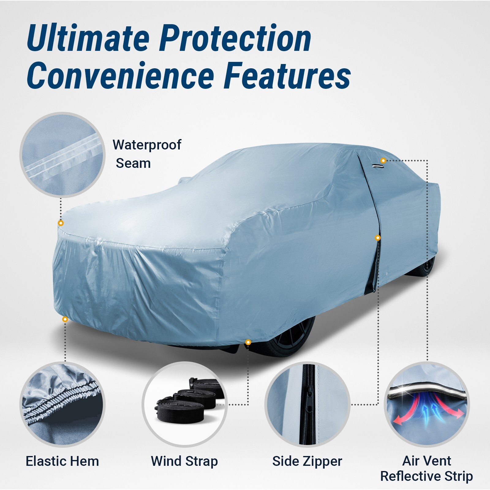 1962-1981 MG MGB Roadster, GT Custom Car Cover All-Weather Waterproof Protection