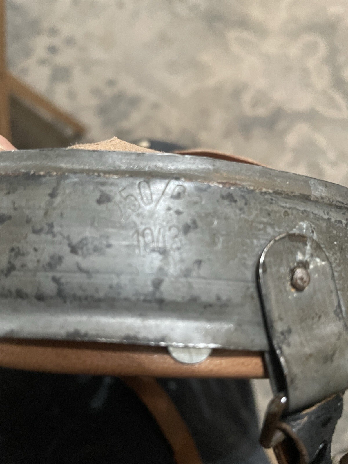 Original German Helmet Liner/Sz 53 for 60 Shells/1943 Dated/Very Nice Condition