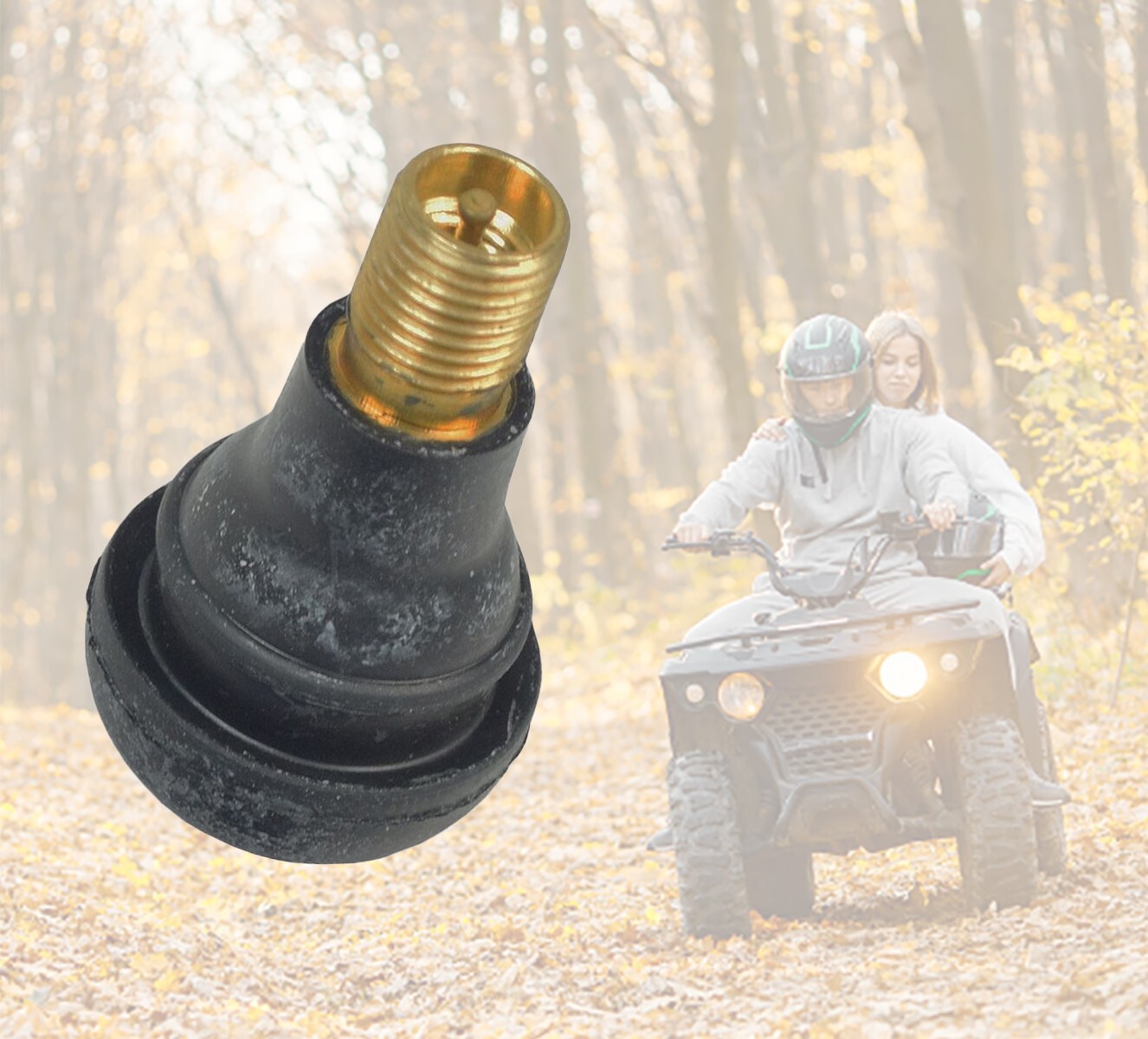 Straight Valve Stem for Tubeless Tires (4) - ATV, Mini Bike, Dirt Bike, Scooter