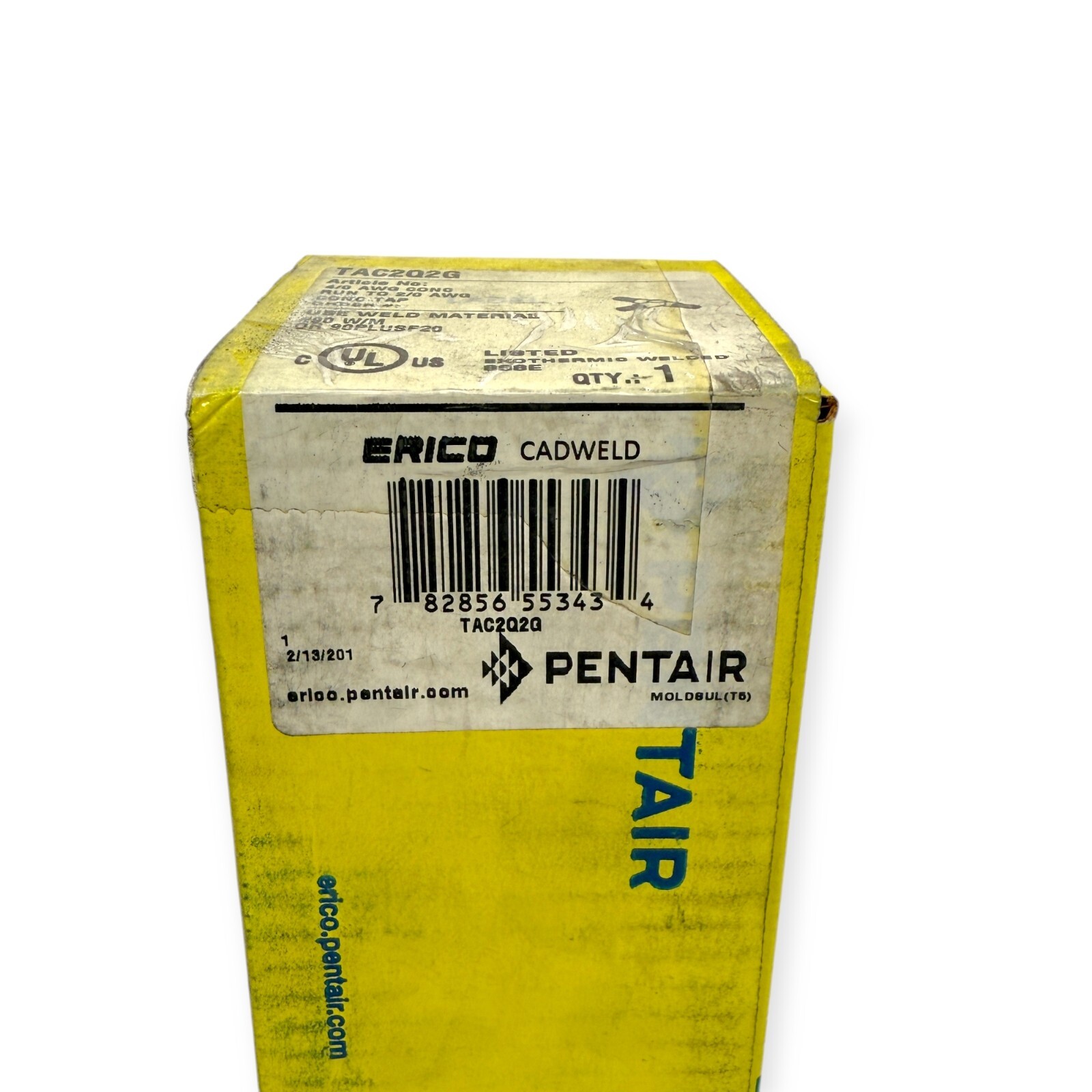 Erico Cadweld TAC2Q2G Graphite Mold for Welding Cable to Cable Tee 4/0 to 2/0