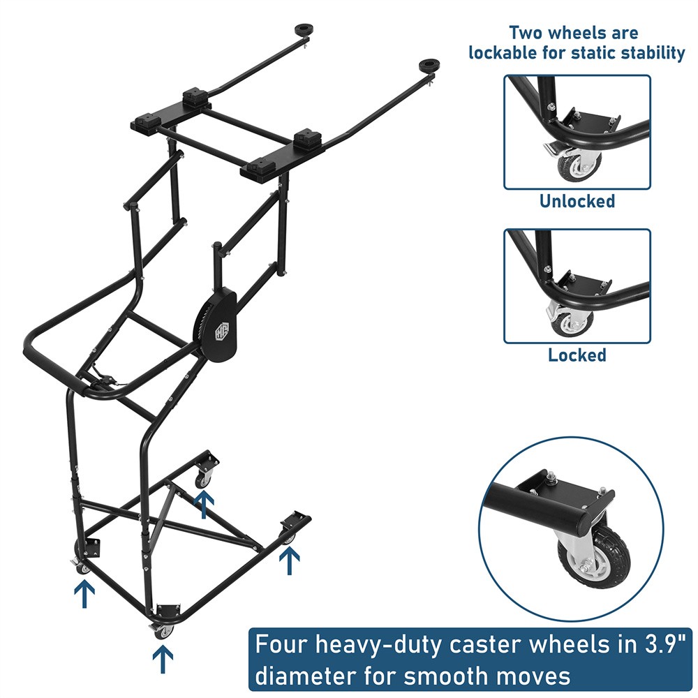Hardtop Removal Tool Movable Holder Lift Cart Rack For Jeep TJ JK JL Ford Bronco