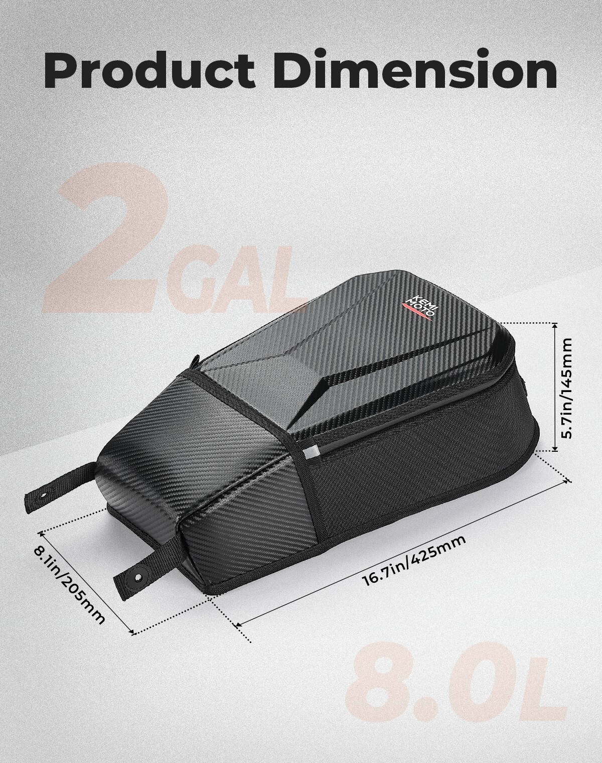 UTV Center Seat Console Storage Bag Shoulder Bag for Can-Am Maverick R 2024-2025