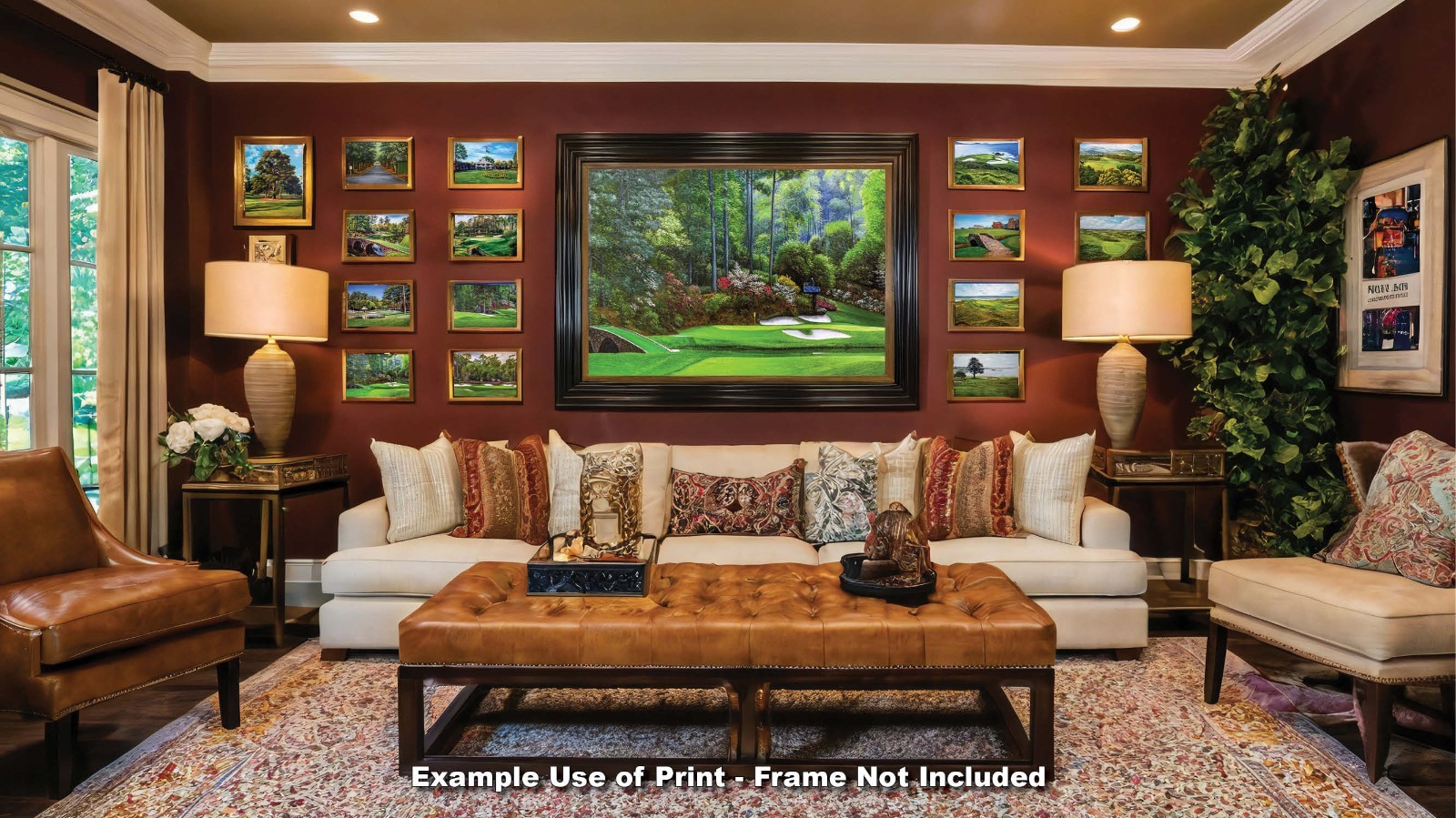 Augusta National Golf Hole 12 Golden Bell Masters Amen Corner PGA Art Print Ri4