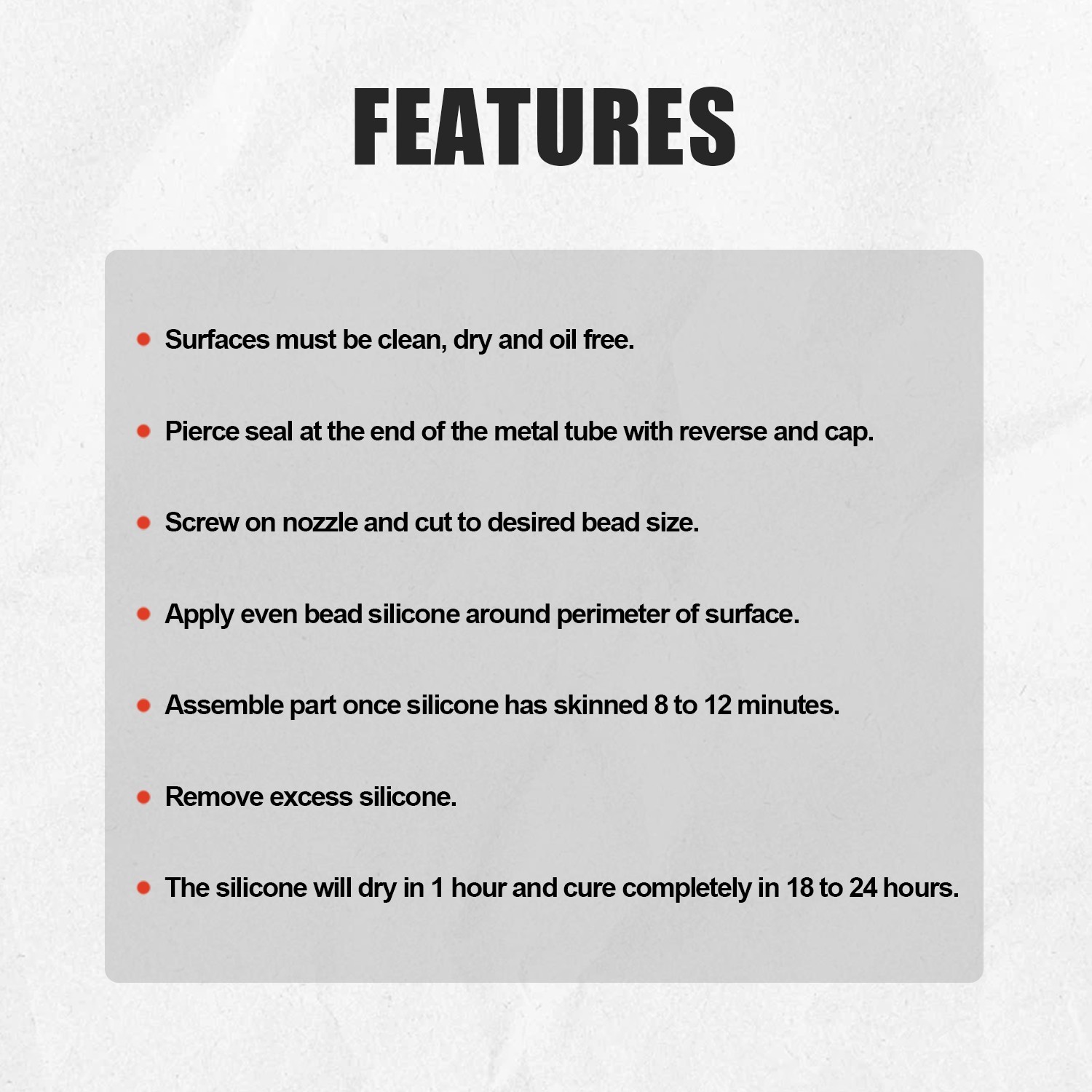 36pcs RTV Silicone Gasket Maker High-Temp Instant Sealant 3.0 oz. for auto boat