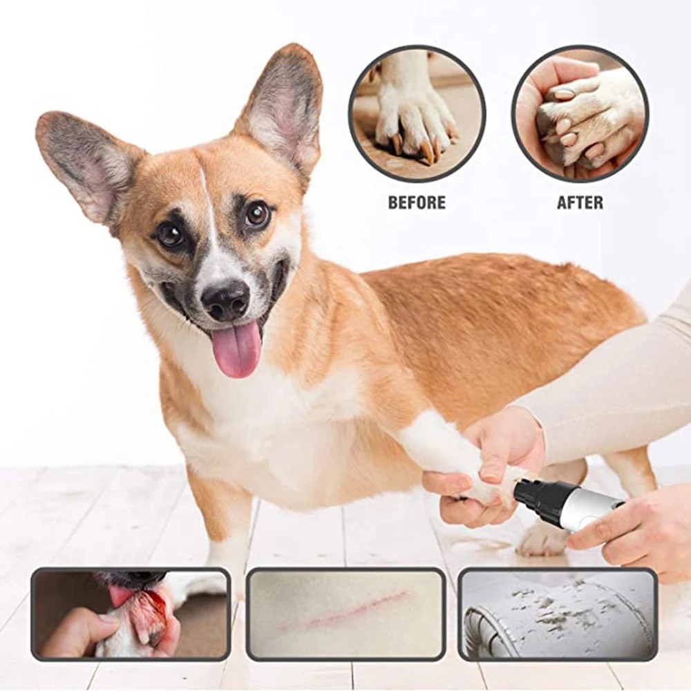 Upgraded Silent Groom Pro Nail Grinder Heusom Silent Grind Pro for Dogs Nail NEW