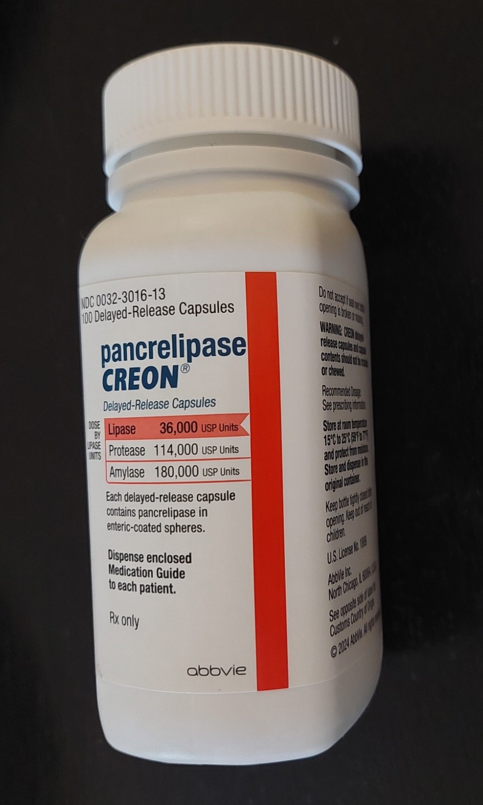 Creon 36,000,  Pancreatic Enzymes, exp.02/27 (5 available)