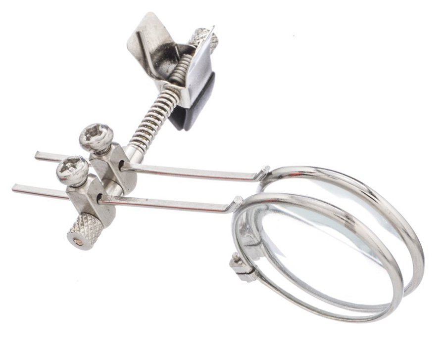 10X 10X Dual Lens Clip-On Eyeglass Eye Frame Jewelry Eye Loupe Magnifying Glass