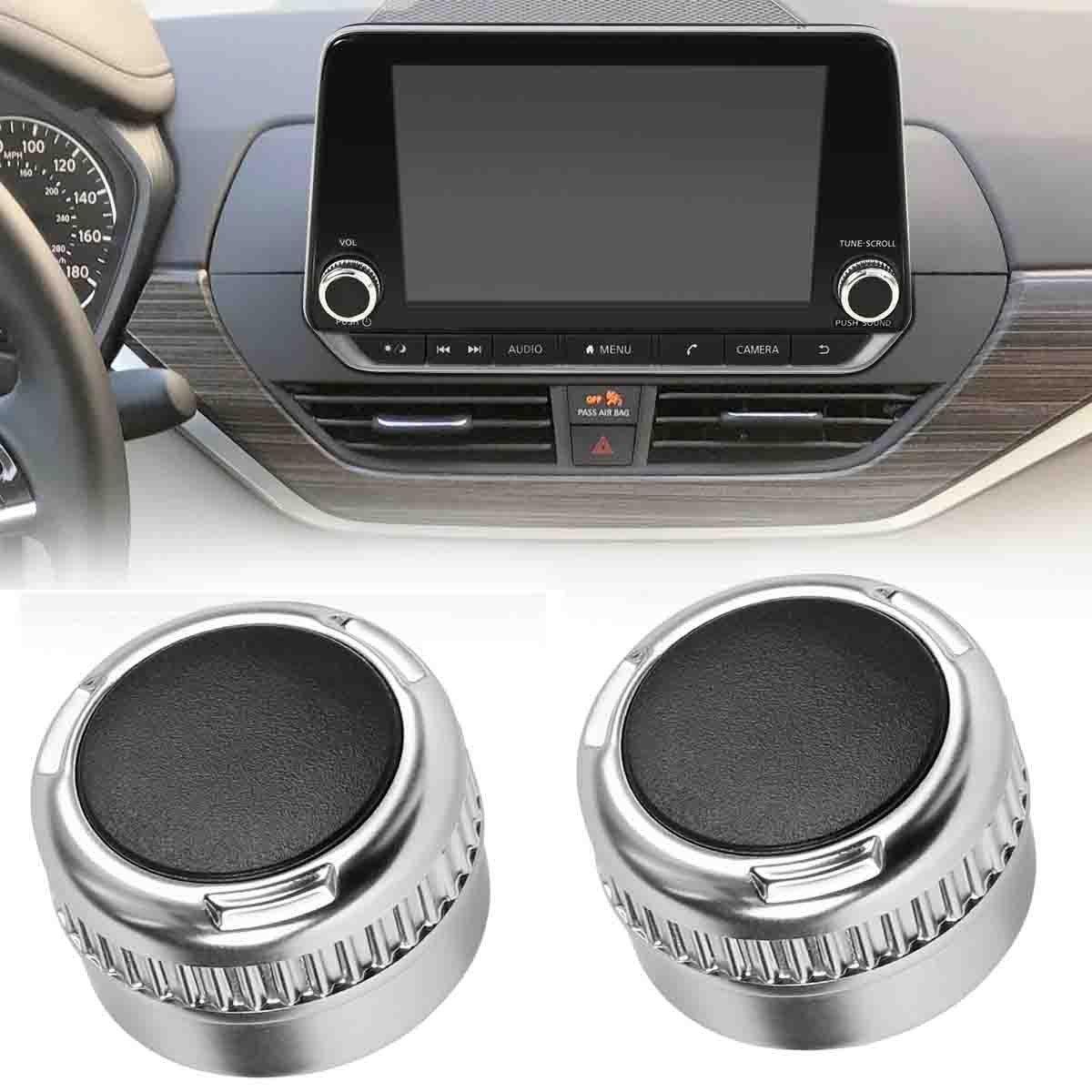 2x Radio Stereo Volume Control Tuner Knob For Nissan Rogue Pathfinder 2021-2025